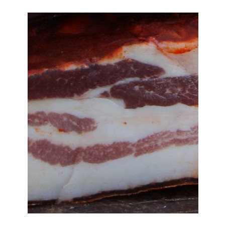 Pancetta stagionta di suino nero 400 GR