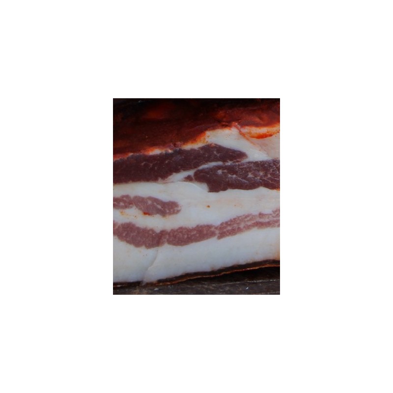 Pancetta stagionta di suino nero 400 GR