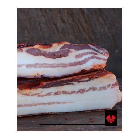 Pancetta stagionta di suino nero 400 GR